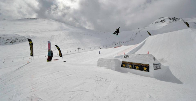 Snowboard-Sprung 